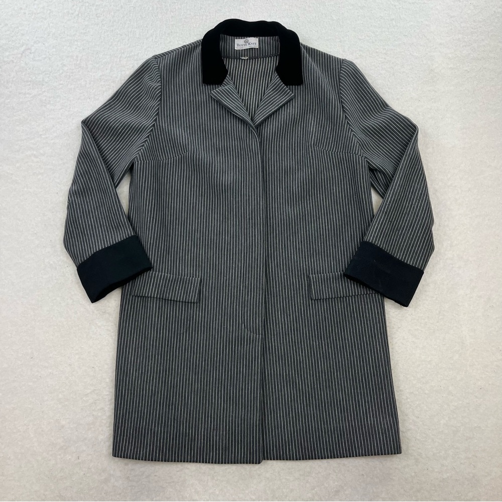 Vintage Butte Knit Wool Striped Coat